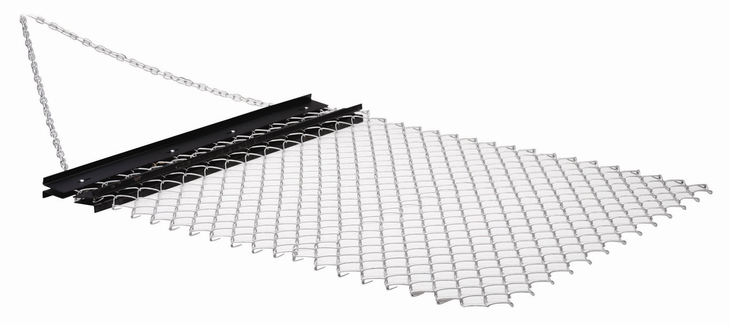 Yard Tuff 4-ft x 5-ft Steel Chain Drag Harrow for ATV UTV Utility Tractor - Durable and Versatile Power Equipment Accessory DH-045