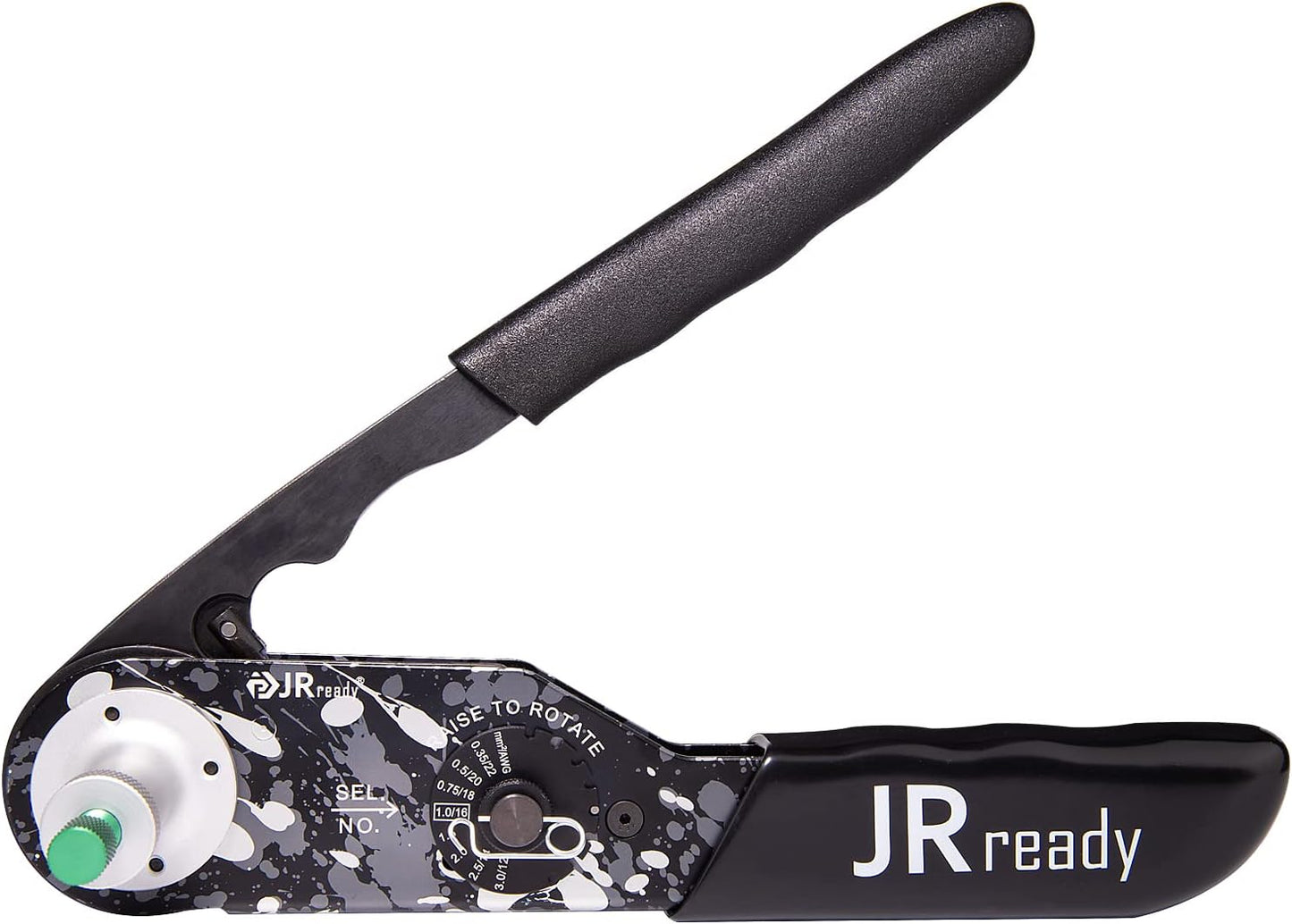 JRready NEW-DT2 Deutsch Crimp Tool for DTP, DT, DTM Connectors, Size 12, 16, 20 Solid Contacts. Equivalent to HDT 48 00 Deutsch Crimper(12-22AWG)