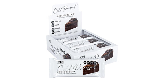 Fibre Boost Cold Pressed Choc Choc Chip flavoured Protein Bar