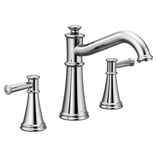 Moen Belfield Chrome 2-handle Deck-mount Roman Mid-arc Bathtub Faucet