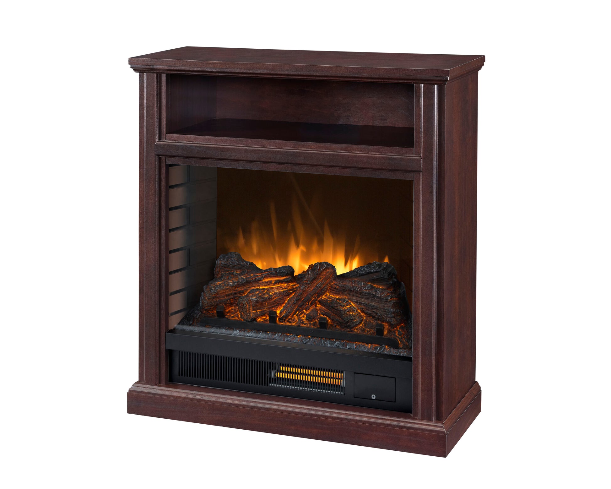 Pleasant Hearth 30-in W Cherry Fan-forced Electric Fireplace 25-720-15
