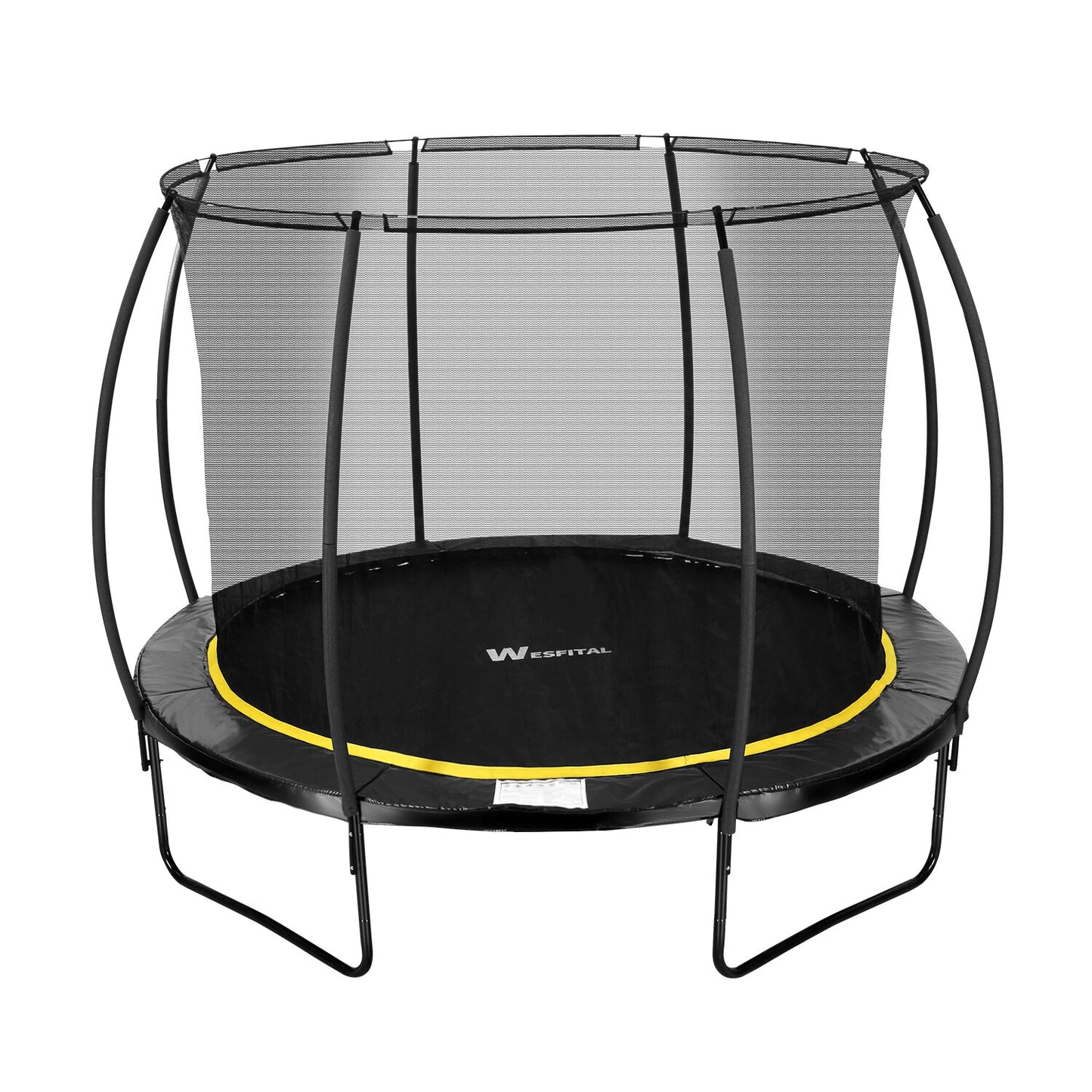 Flynama 12 ft. Outdoor patio Trampoline with Safety Net and Ladder