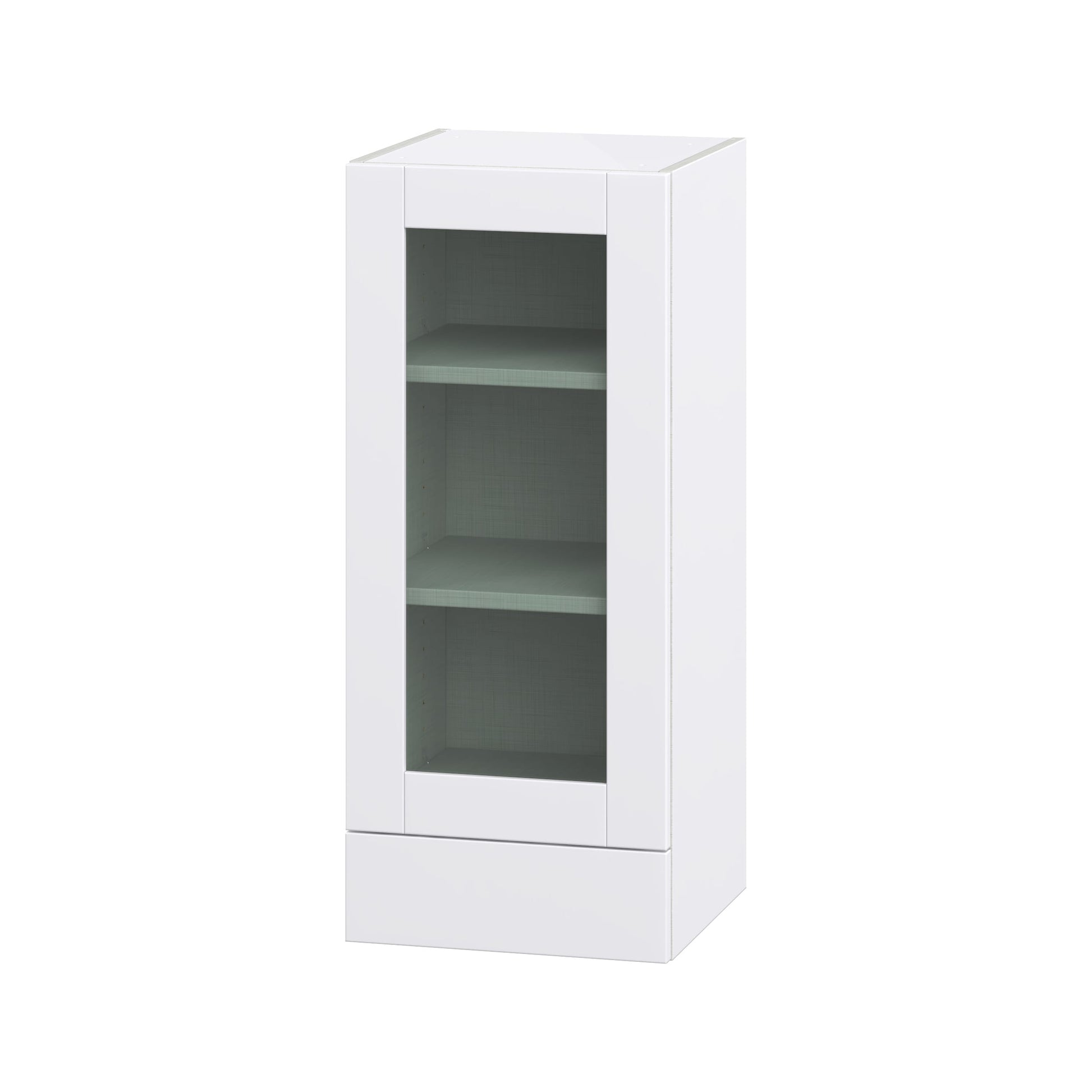 Hugo&Borg Lasalle 15-in W x 40-in H x 14-in D Bright White Slab Wall Fully assembled Cabinet Flat Panel