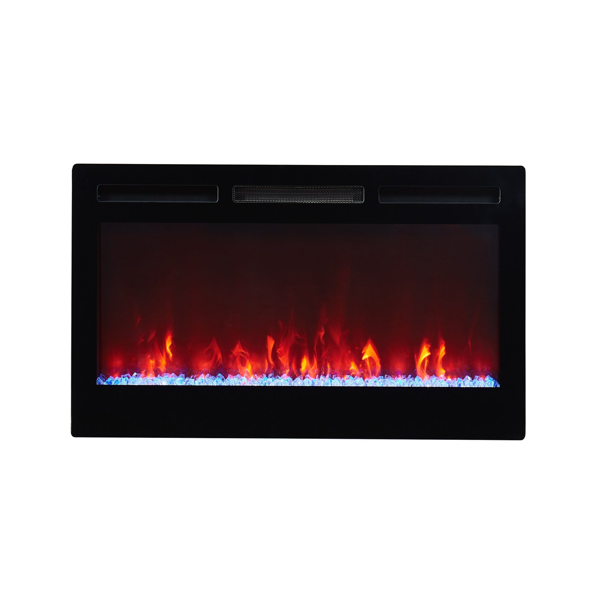 CASAINC 42-in W Black LED Electric Fireplace CA-WMX-RFP-42