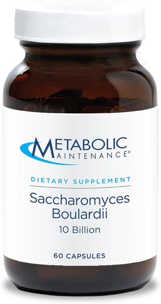 Metabolic Maintenance Saccharomyces Boulardii Probiotics - 10 Billion CFU S. Boulardii for Gut Health and Immune Support, Pure Saccharomyces-Boulardii for Men, Women, and Adults - 60 Capsules