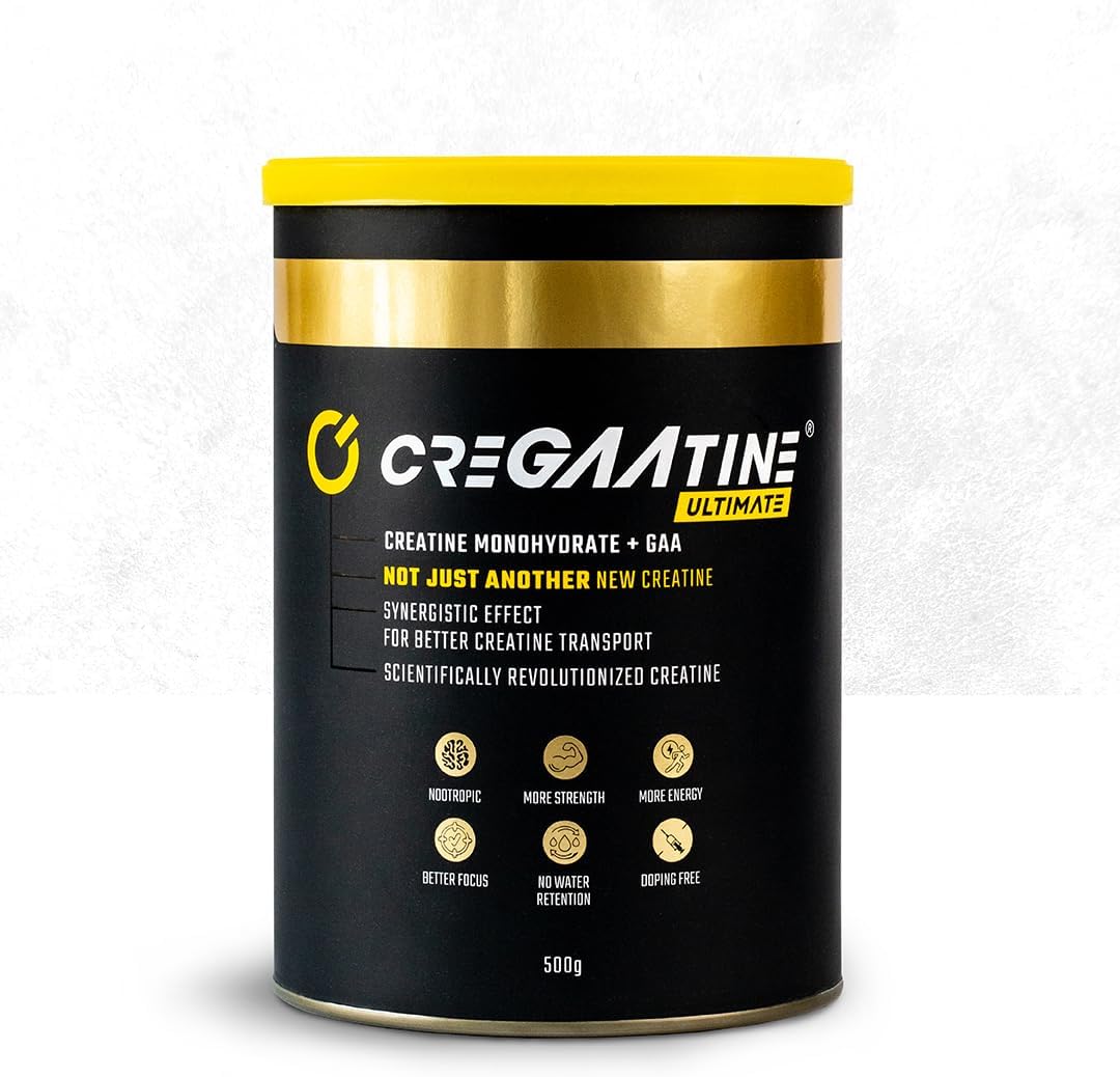 Ultimate | 50% Higher Dosage in Bulk Pack | Micronized Creatine Monohydrate + GAA | Advanced Strength & Focus | No Water Retention | Boosts Muscle Growth & Energy | 500g, 166 Servings