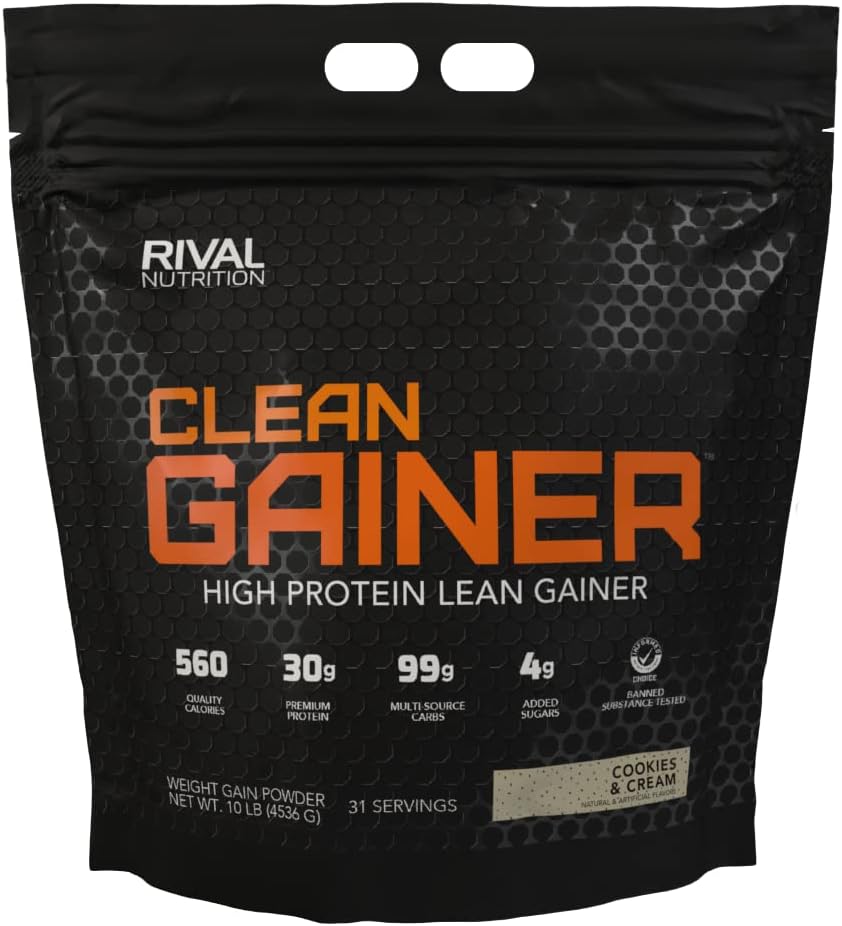 RIVAL NUTRITION Clean Gainer - Cookies & Cream 10lb