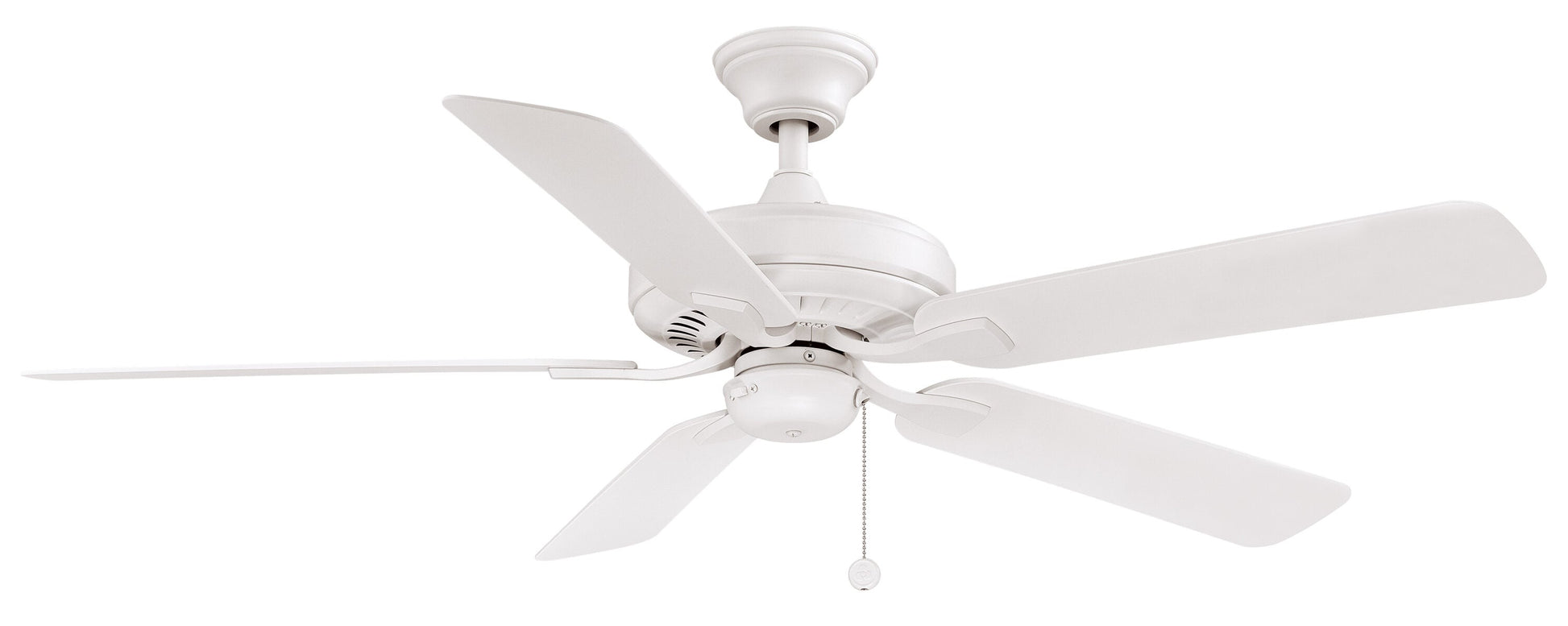 Fanimation Edgewood52 52-in Outdoor Matte White with Matte White Blades Ceiling Fan Light Kit Compatible ( 5 -Blade ) 5326981