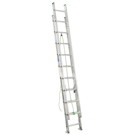 Werner D1100-2 20-ft Aluminum Type 3-200-lb Load Capacity Extension Ladder D1120-2