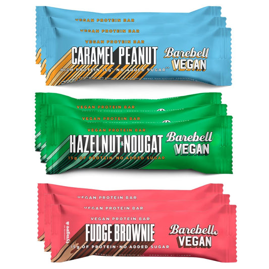 BarebeIIs-Plant Based Protein Bars Variety Pack - Protein Snacks with 15g of Protein (9 Pack)
