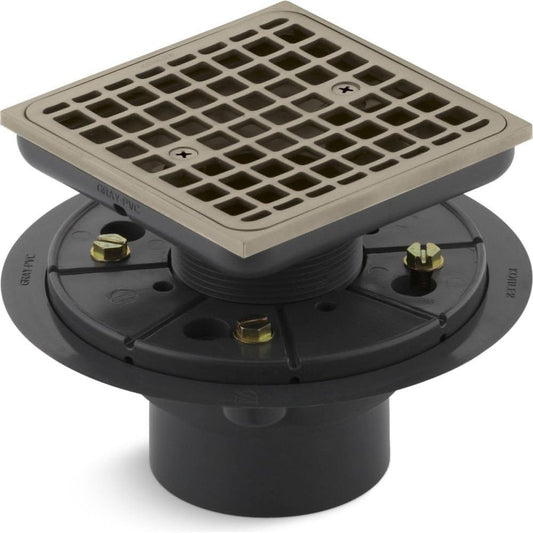 Kohler K-9136-BV Square Design Tile-In Shower Drain Finish: Vibrant Brushed Bronze