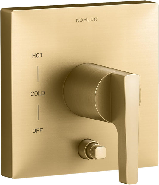 KOHLER T99762-4-2MB Honesty Shower Trim, Vibrant Brushed Moderne Brass