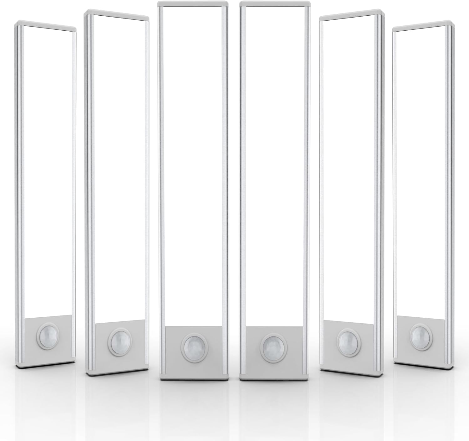 6 Pack Under Cabinet Lights Wireless, 32 LED Motion Sensor Light Indoor Rechargeable Magnetic Closet Lights Battery Operated, Under Counter Lights for Kitchen, Wardrobe, Hallway, Stairs