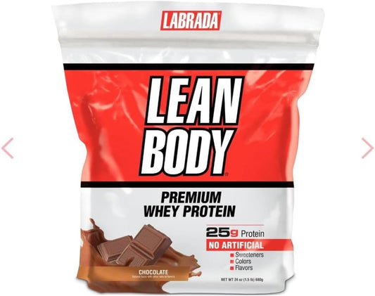 Labrada Nutrition Lean Body Premium Whey Protein Powder, Chocolate, 24 Ounce