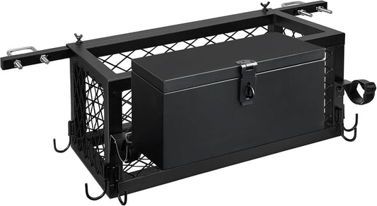 Montex Heavy Duty Tractor Tool Box, 24"x 10.5"x 10.5" Tractor Basket Attachment Suitable for Most Tractors, Multi Function Tractor Accessories