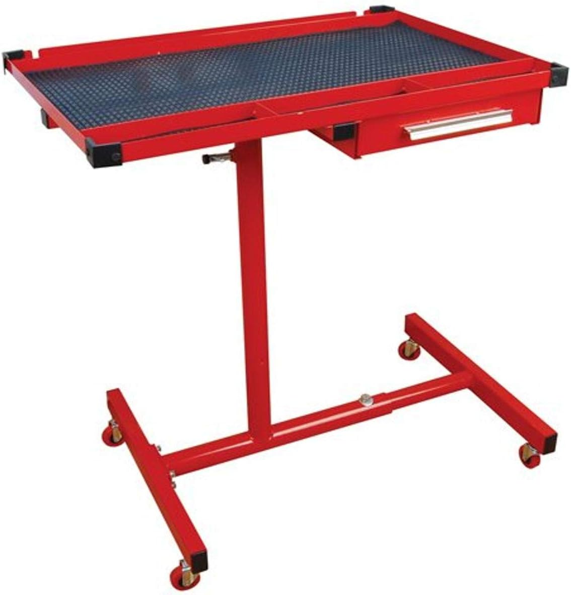 ATD Tools (7012 Heavy-Duty Mobile Work Table with Drawer,Red