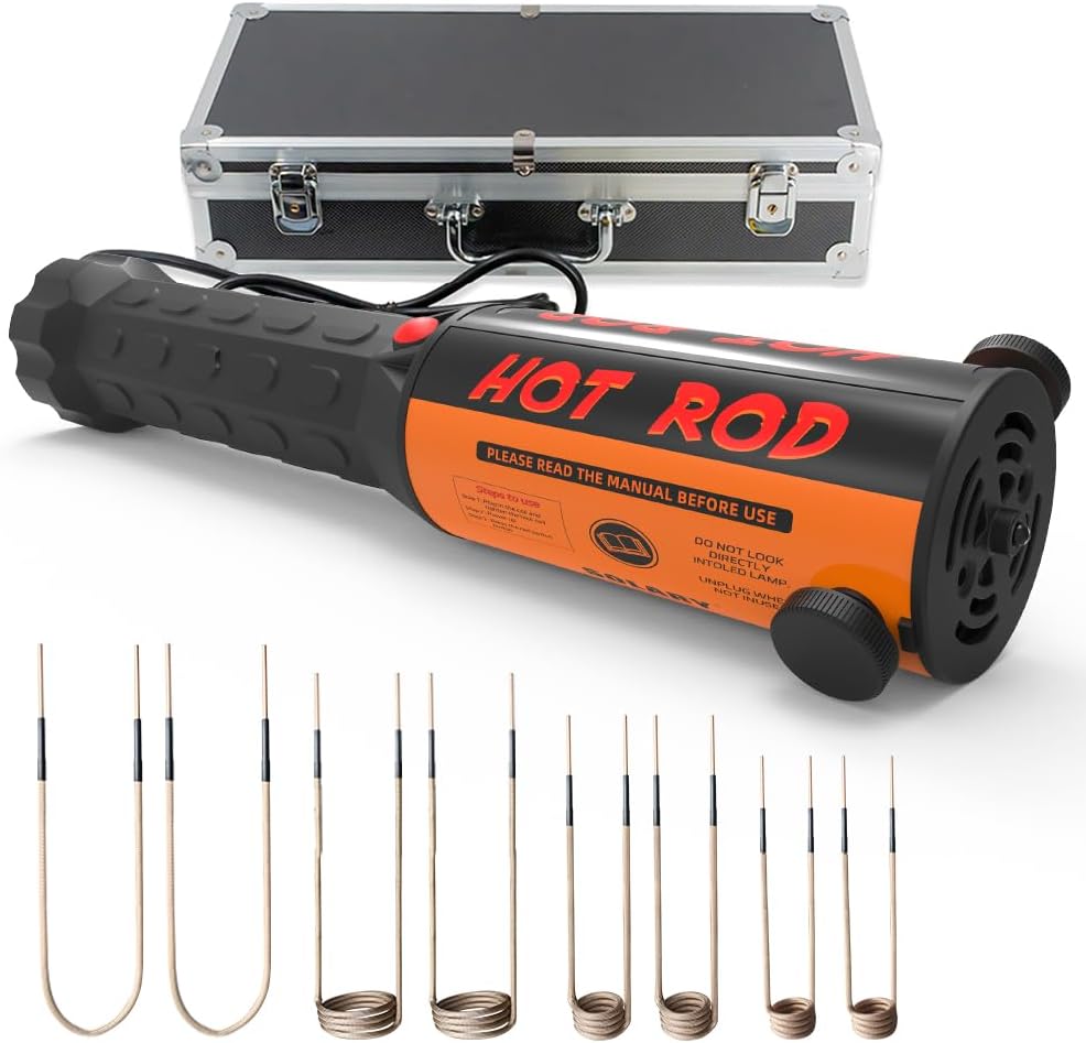 Solary Induction Bolt Heater Tool - 1100W 110V Magnetic Induction Heater Bolt Removal, Nut Buster Tool with 8 Coil for Rusty Screw Removing