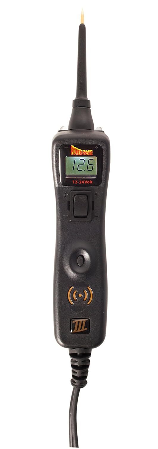 Power Probe III Clamshell - [Car Automotive Diagnostic Test Tool, Digital Volt Meter, AC\/DC Current Resistance, Circuit Tester] (Black)