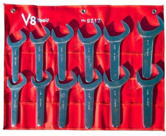 V8 Tools (V8T9212) 12 Piece Jumbo SAE Service Wrench Set