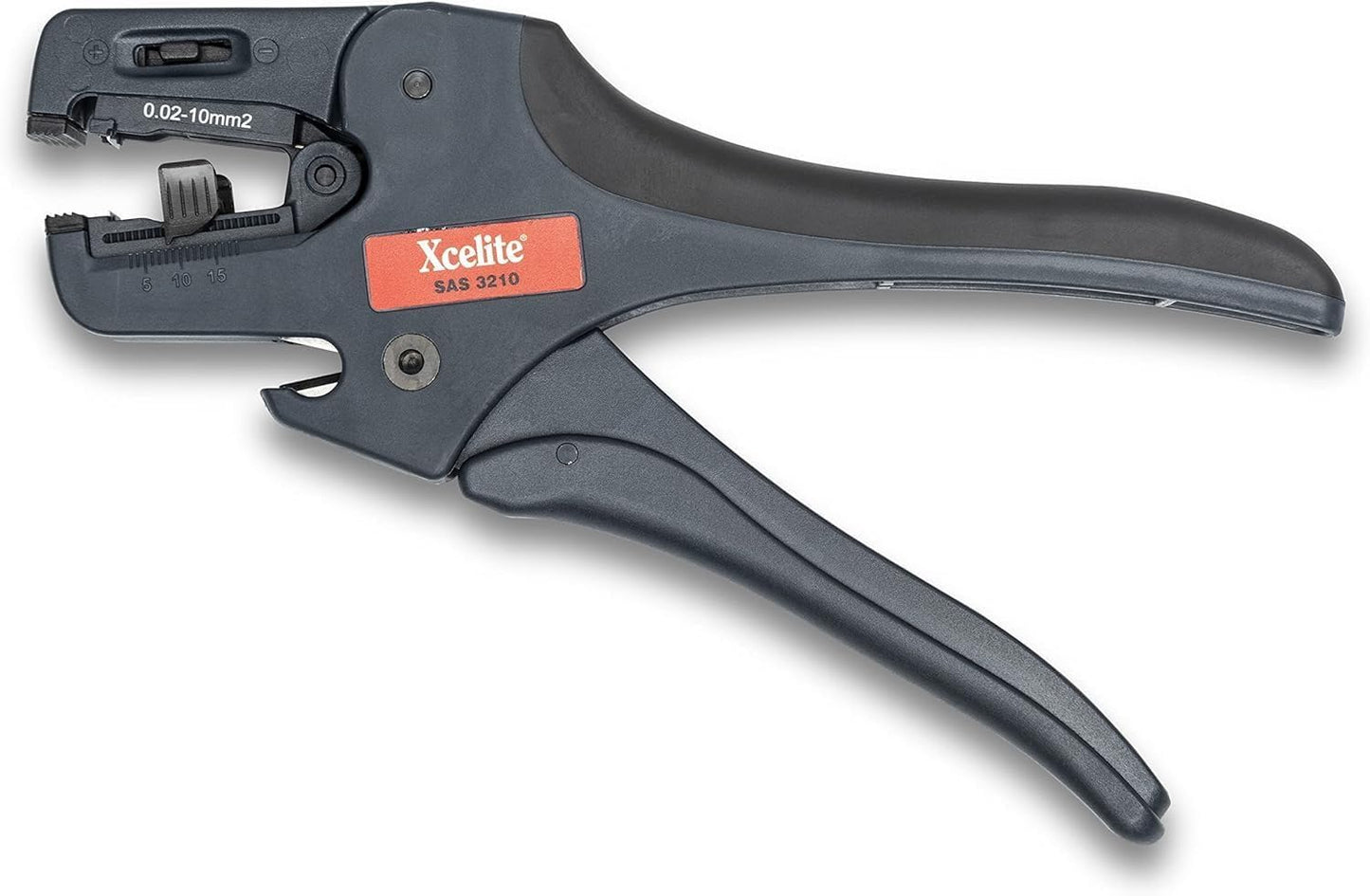 Xcelite Self Adjusting Wire Stripper with Spring | 32-10 AWG Stripping Range | Fiberglass Grip | SAS3210