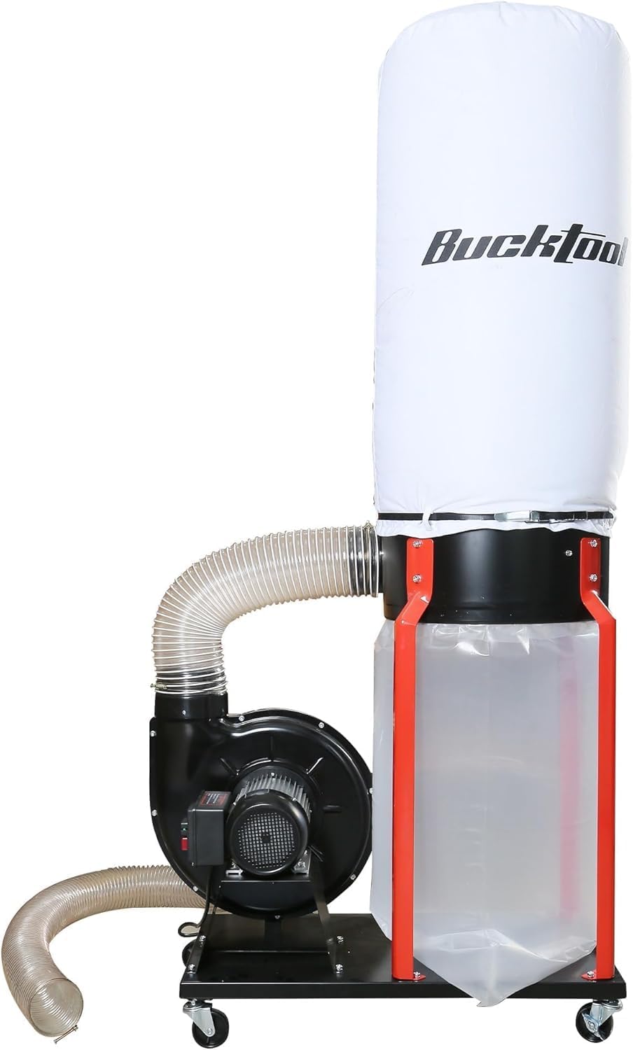 Bucktool 1.5HP Portable Dust Collector, 1100 CFM Workshop Dust Extraction Machine with Mobile Stand