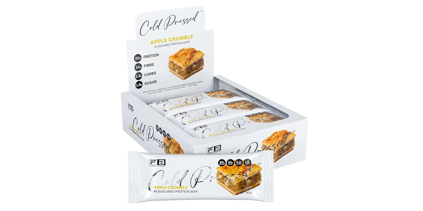 Fibre Boost Cold Pressed Apple Crumble flavoured Protein Bar