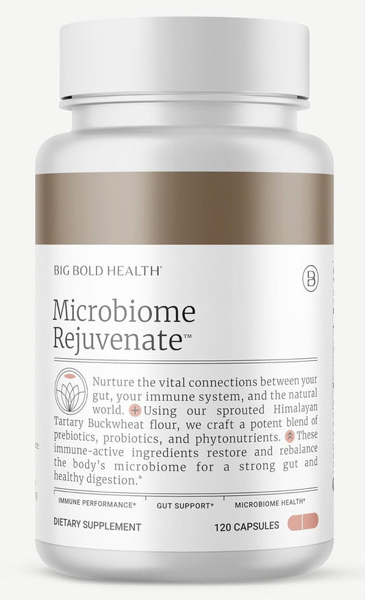 Microbiome Rejuvenate™ - 2 Month Supply - is Powered with Sprouted Himalayan Tartary Buckwheat, Combining prebiotics, probiotics, and phytonutrients to Help with Gut Health and Immune Resilience..