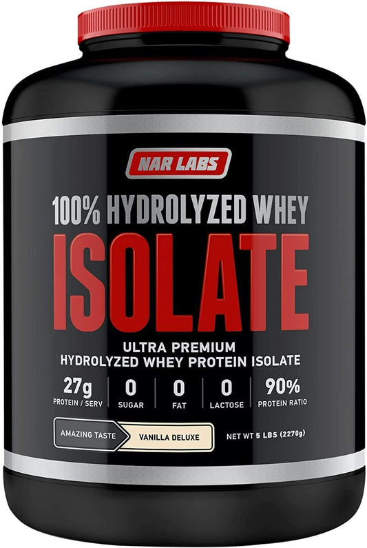 NAR LABS Hydrolyzed Whey Protein Isolate 5 lbs (Vanilla Deluxe)