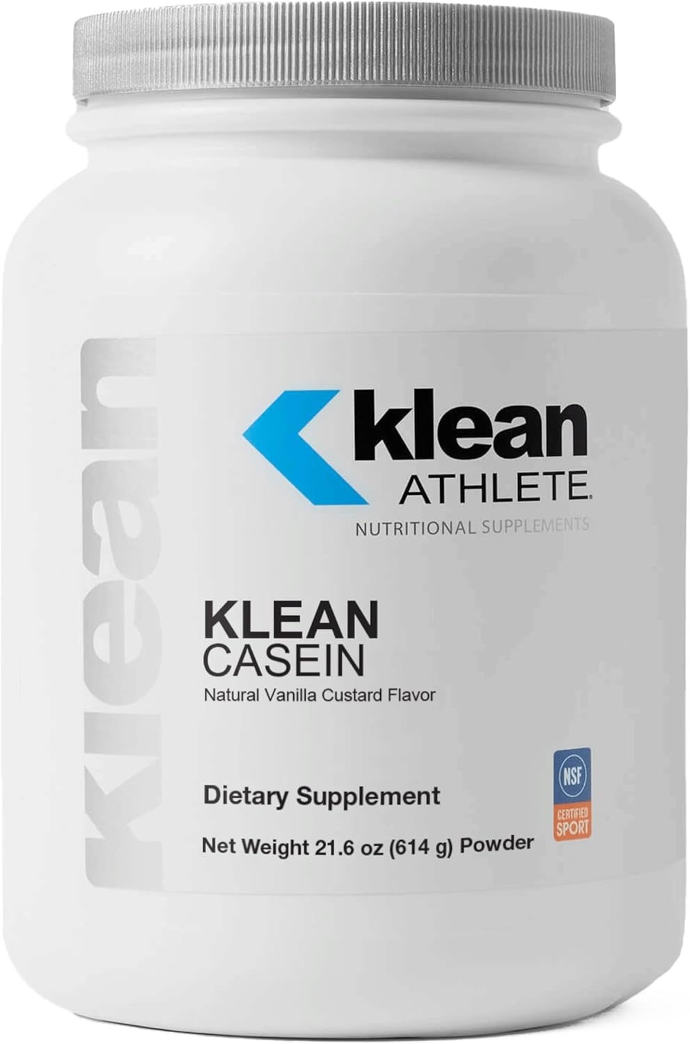 Klean Athlete | Klean Casein Protein | Designed to Help with Recovery and Reduce Muscle Breakdown.* | NSF Certified for Sport | 21.6 Ounces | Natural Vanilla Custard Flavor