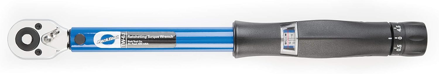 Park Tool TW-6.2 Ratcheting Torque Wrench 10-60Nm Drive Tool 3/8-Inch