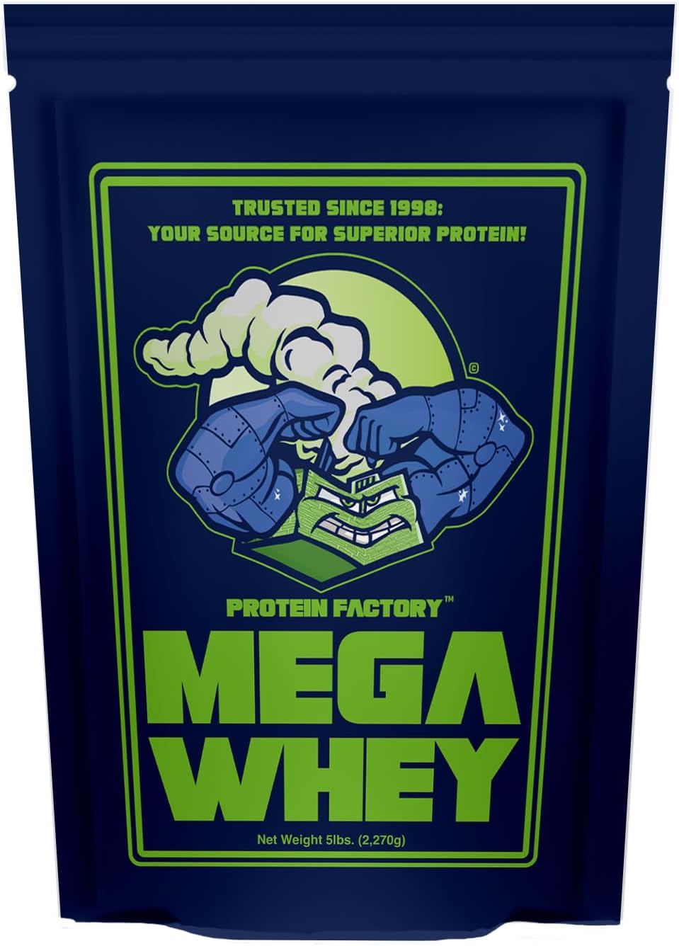Mega Whey, Plain, 25g Protein, 70 Servings, 6g BCAAs, No Artificial Ingredients, Sugar Free, Mixes Instantly, 5 lbs