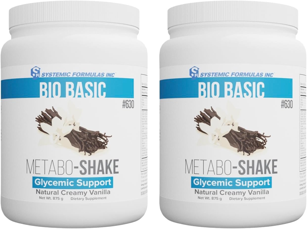 Systemic Formulas Vanilla Plant Protein Shake – Natural, Vegan, Gluten-Free, Non-GMO, 875g, No Dairy or Egg (Pack of 2)