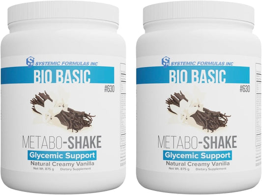 Systemic Formulas Vanilla Plant Protein Shake – Natural, Vegan, Gluten-Free, Non-GMO, 875g, No Dairy or Egg (Pack of 2)