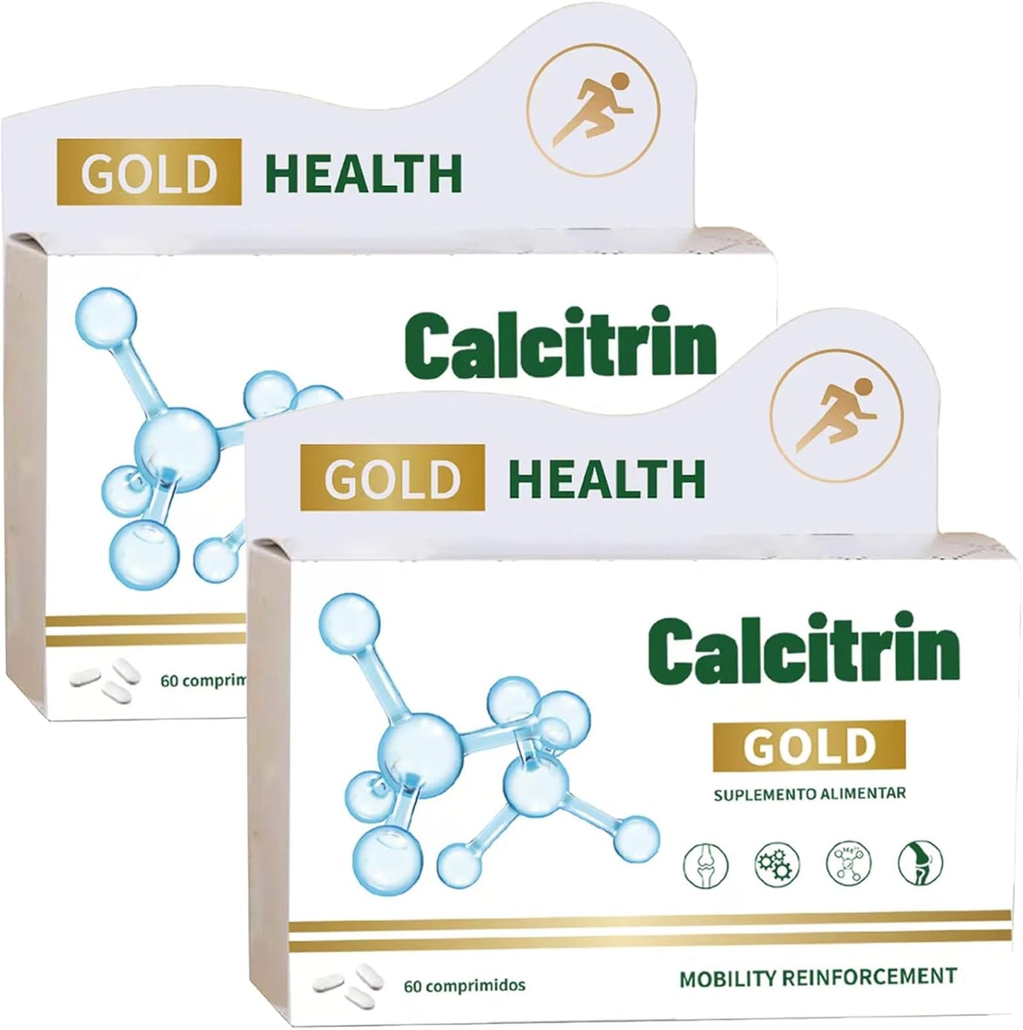Calcitrin Gold Dietary Supplement, Mobility Reinforcement, 120 Tablets (2 Pack)