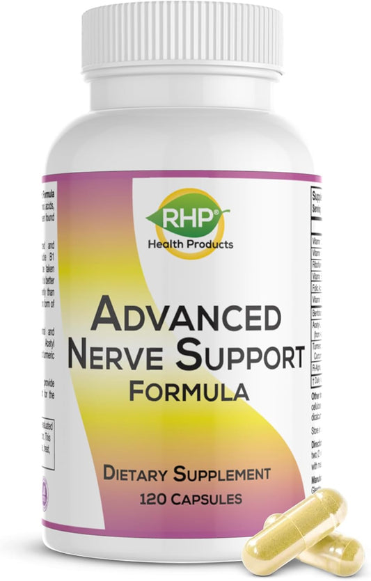 Advanced Nerve Support Formula. Peripheral Neuropathy Supplement with Alpha Lipoic Acid for Healthy Nerve Repair & Function. Maximum Strength Formula, 120 Capsules