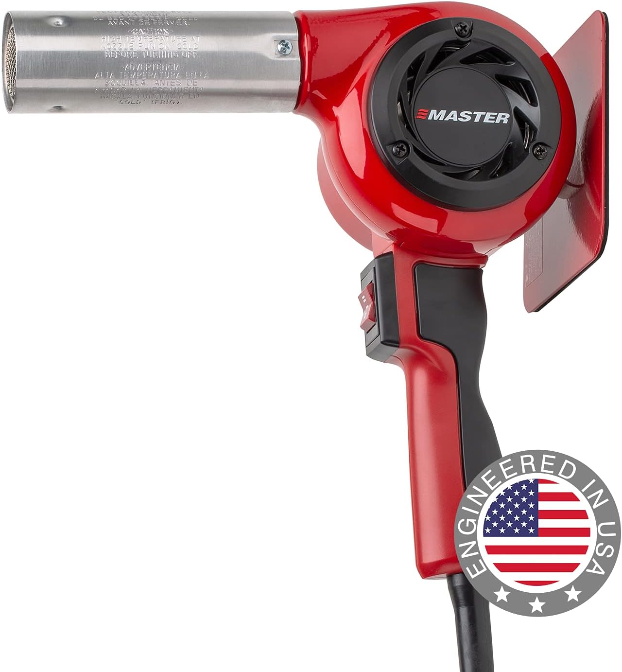 Master Appliance HG-801D Industrial Heat Gun, Quick Change Plug-In Heating Element, 1400° F, 120V, 2220W, 18.5 Amps, Assembled In USA