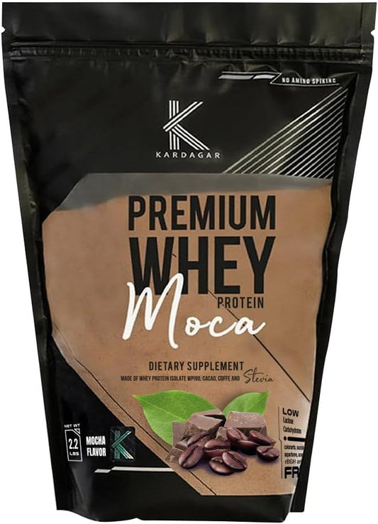 Premium Whey Protein | Mocha | Whey Protein Isolate | 33 Servings | 2.2 LBS
