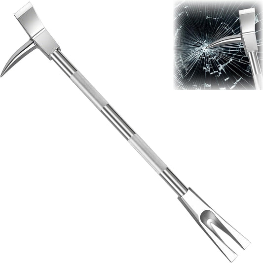 30" Halligan Tool, Halligan Bar for Emergencies, 45 Gauge Steel Forged Breaching Tools, Modern Rescue Halligan Bar Firefighter Tool, Halligan Entry Tool