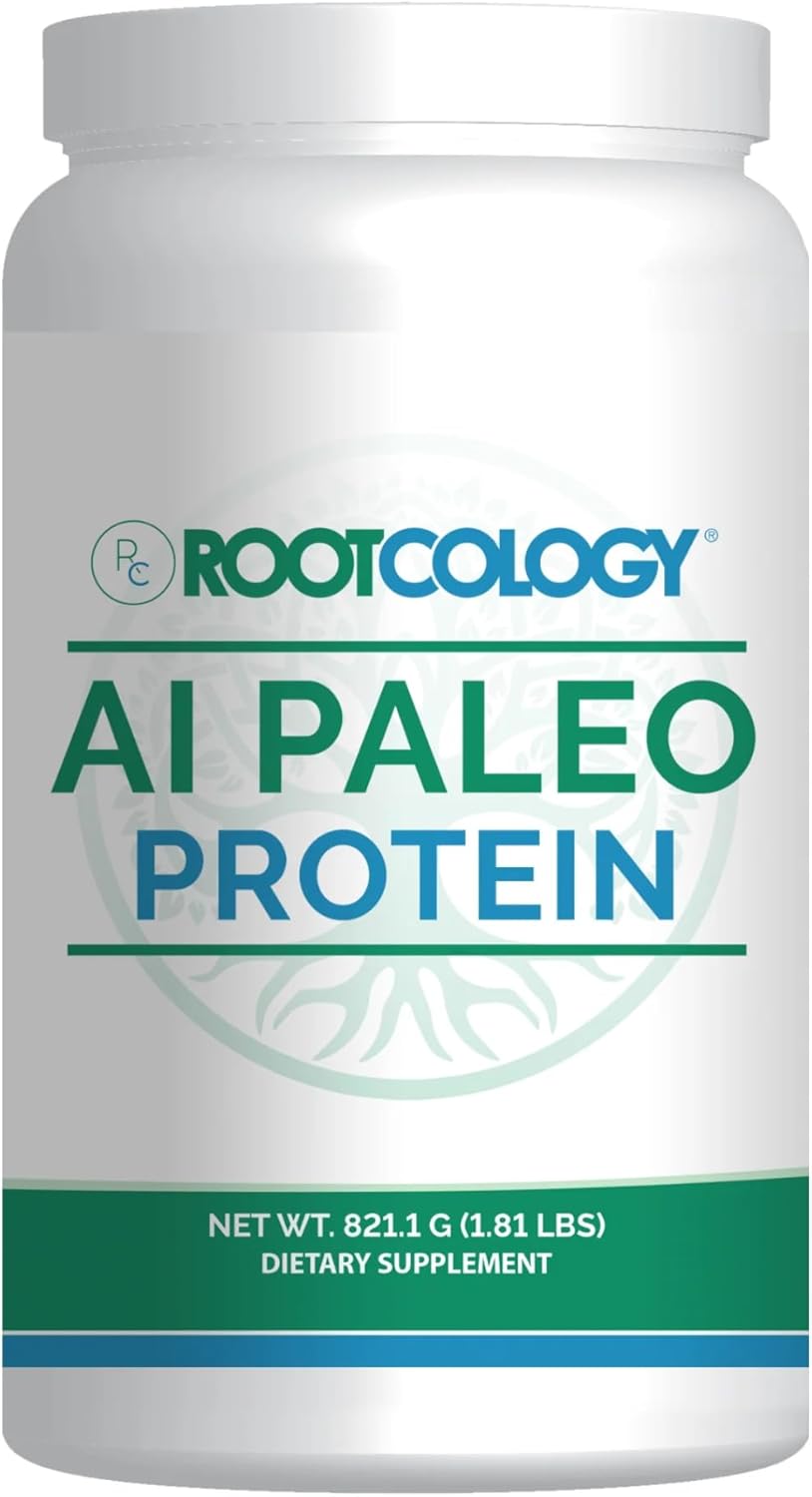 Rootcology by Dr. Izabella Wentz | AI Paleo Protein | Unflavored Hydrolyzed Beef Protein Powder with 26g Beef Protein per Serving | 821.1g / 30 Servings