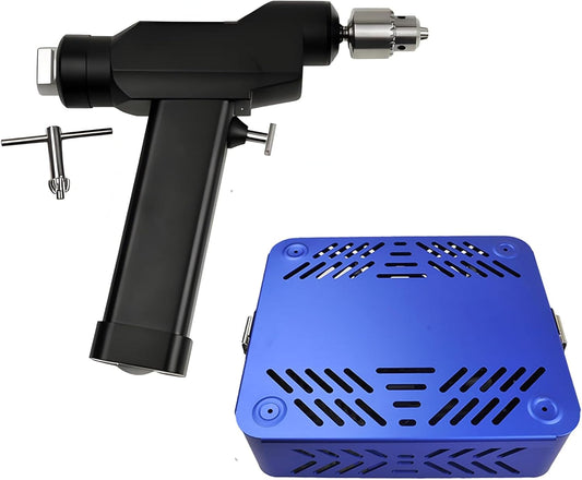 Veterinary Orthopedic Electric Power Drill Cannulated Bone Drill Tool 650rpm 14.4V Veterinary Instrument, Sterilization Box