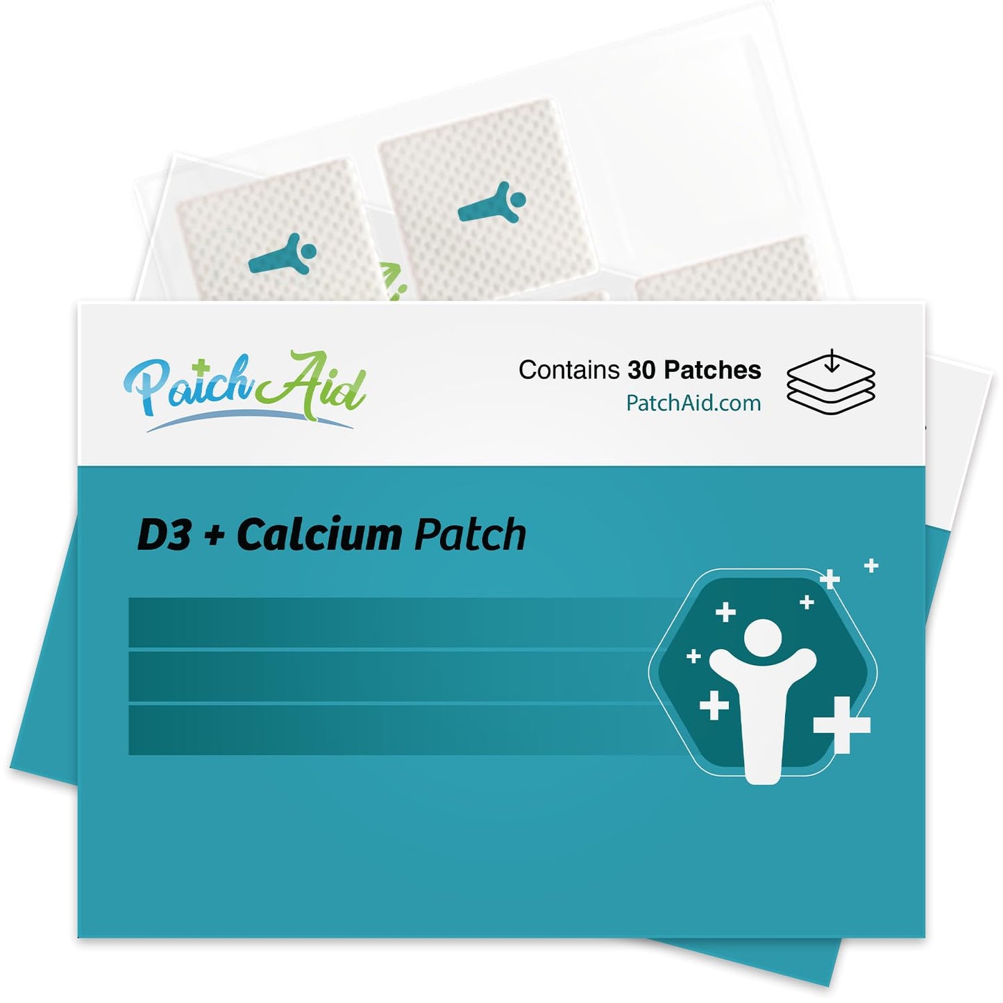 PatchAid D3\/Calcium Topical Patch 30-Day Supply (Pack of 2)