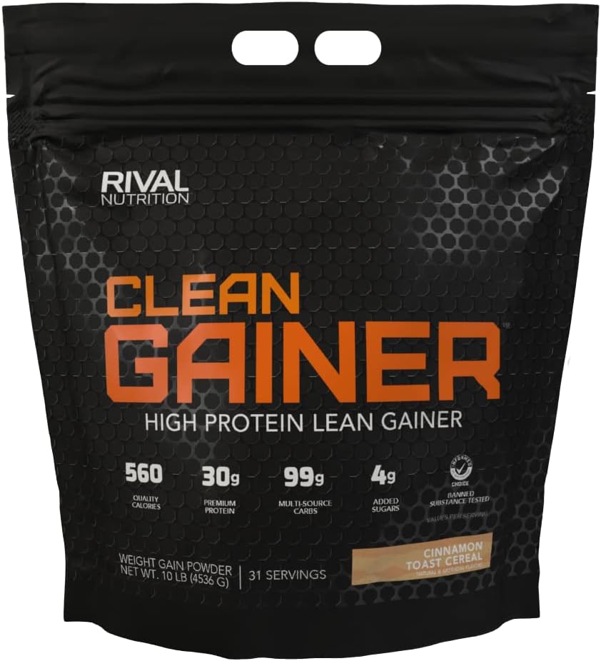 RIVAL NUTRITION Clean Gainer - Cinnamon Toast Cereal 10lb