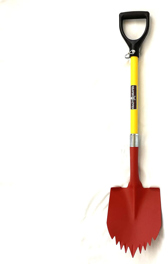 Krazy Beaver Shovel (Textured Red Head/Yellow Handle 45637)