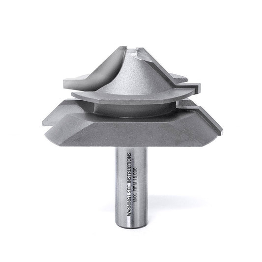 Amana Tool - 55390 Carbide Tipped Lock Miter 45 Deg x 2-11\/16 Dia x 1-3\/16 x 1\/2" Shan