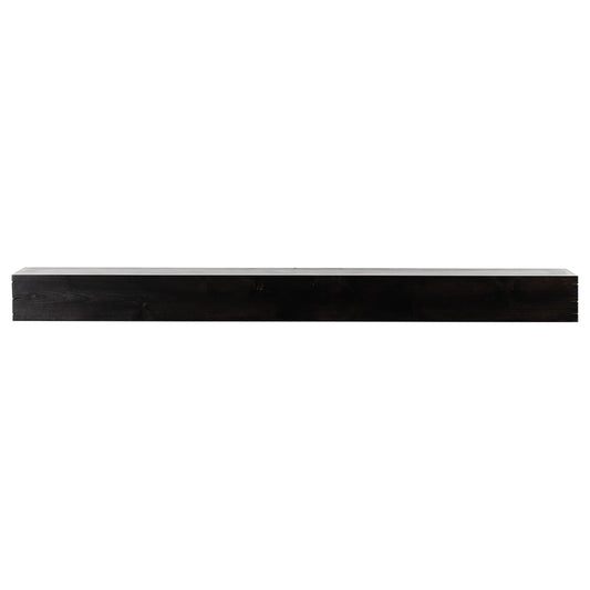 Mantels Direct 72-in W x 5-in H x 8-in D Ebony Alder Modern Fireplace Mantel WALLACE-72-PEC