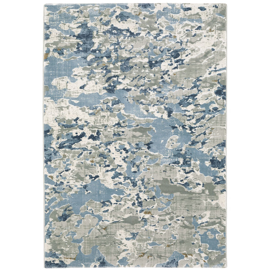 Archer Lane Camdale 6 x 9 (ft) Loomed Gray Rectangular Indoor Abstract Bohemian/Eclectic Pet Friendly Area rug