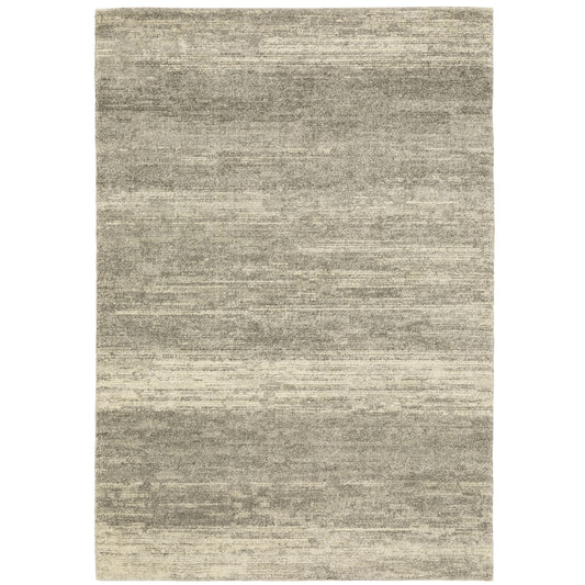 Archer Lane Warren 6 x 9 (ft) Loomed Gray Rectangular Indoor Abstract Bohemian/Eclectic Pet Friendly Area rug