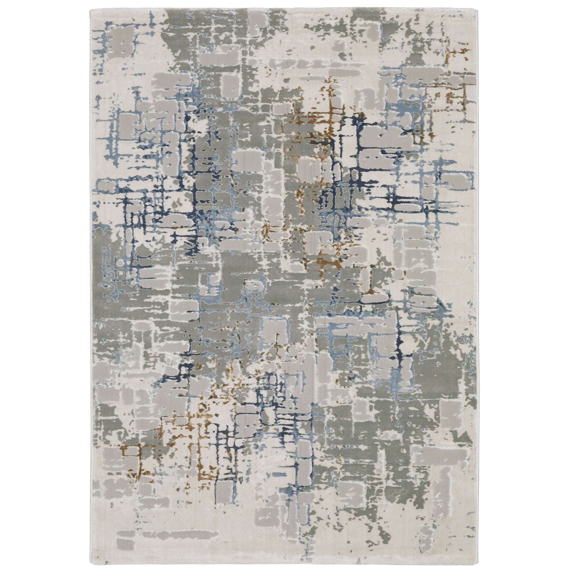 Archer Lane Carlisle 8 x 11 (ft) Loomed Ivory Rectangular Indoor Abstract Bohemian/Eclectic Pet Friendly Area rug