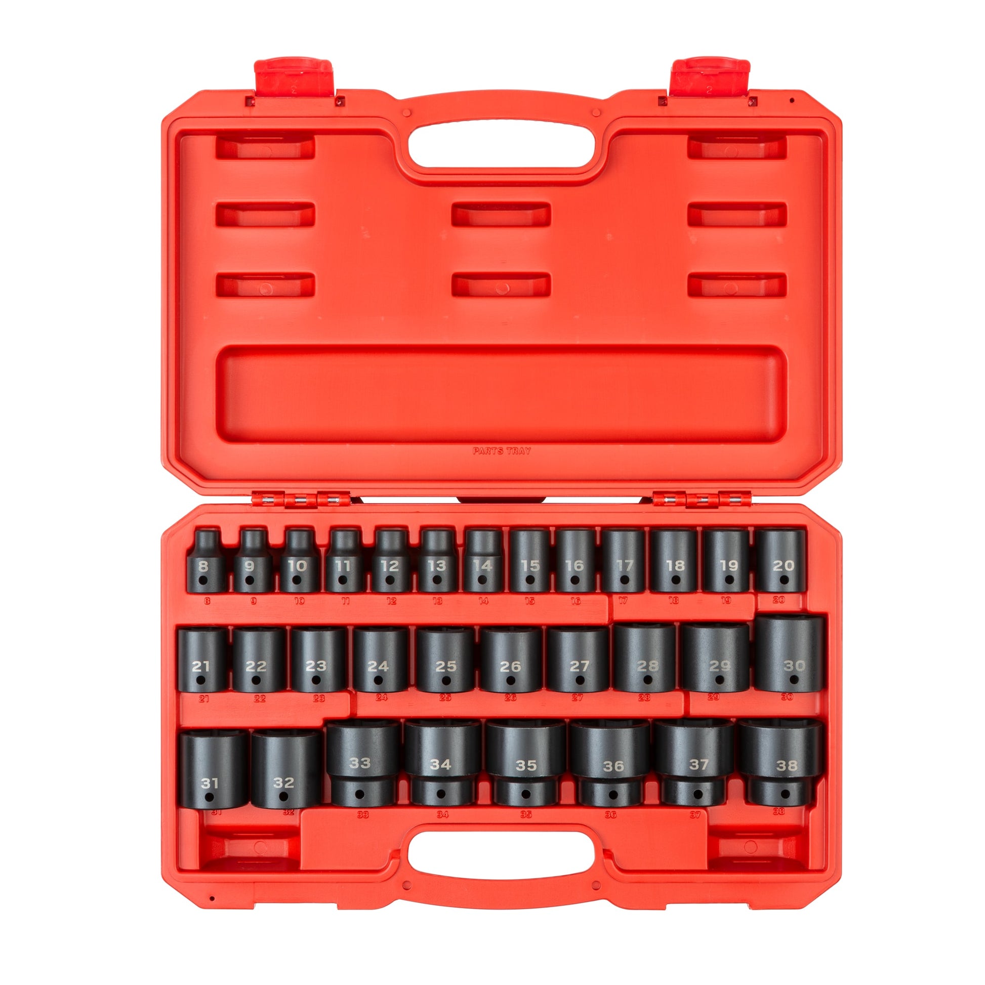 TEKTON 31-pc 1/2 in Drive Impact Socket Set (8-38mm) 6p Case SID92327