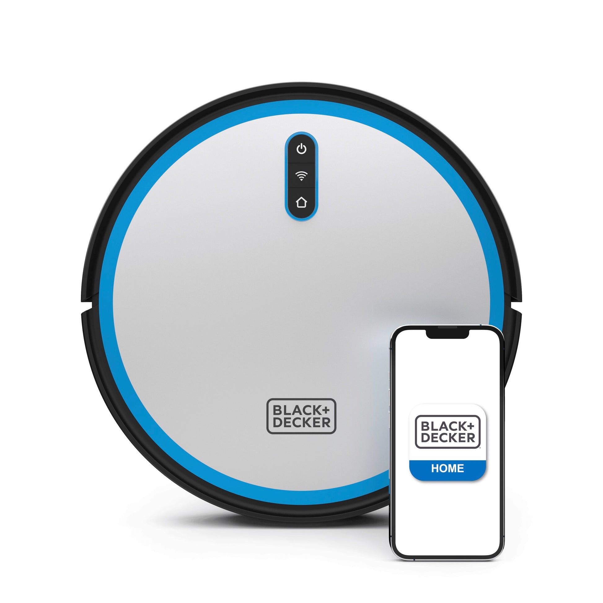 BLACK+DECKER RoboSeries Robot Vacuum with Mapping Technology, 120 Minute Runtime, App + Remote Control BDRV1-SLV